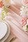 14Ft Blush Sheer Chiffon Like Table Runner with Silver Sparkle Dusty Pink Table Runners(Blush)